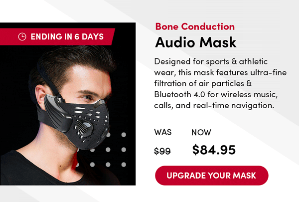 Bone Conduction Audio Mask | Upgrade Your Mask