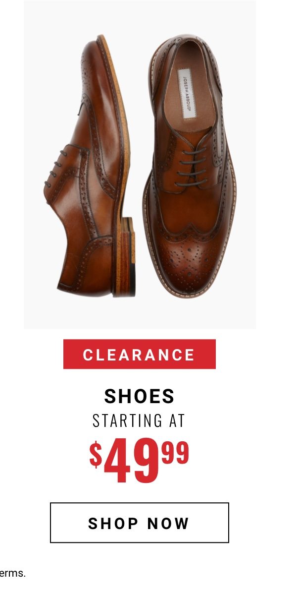 Clearance shoes starting at 49 99