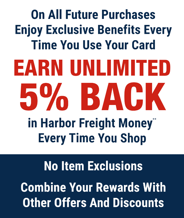 earn 5% back every time you shop