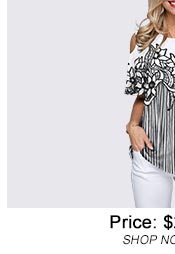 Retro Print Split Neck Pleated Blouse
