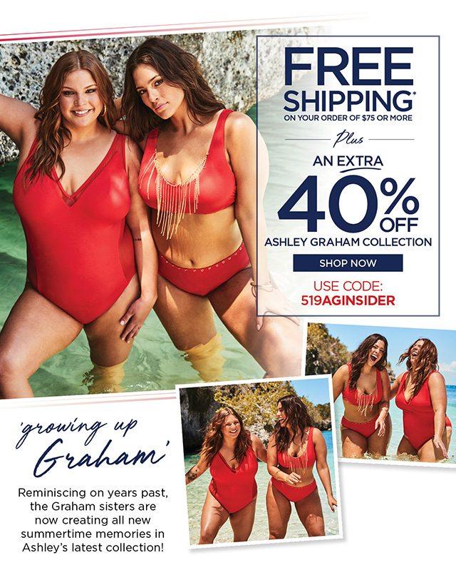 Free Shipping plus Extra 40% Off Ashley Graham