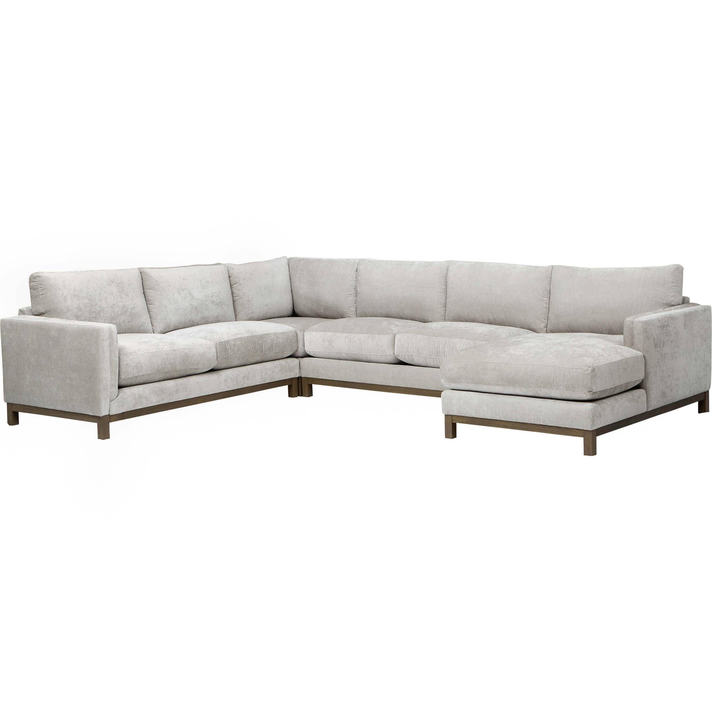 Image of Reeva 4 Piece Sectional, Contessa Oyster