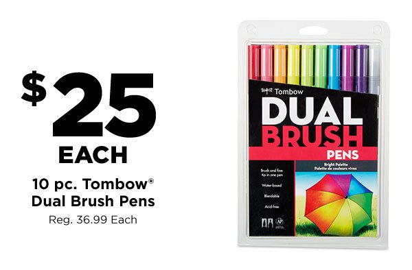 10 pc. Tombow Dual Brush Pens
