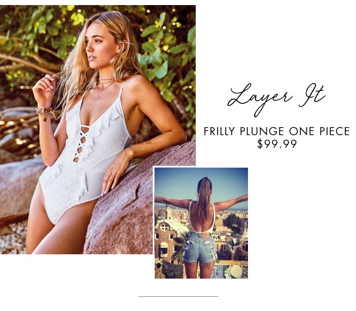 Frilly Plunge One Piece