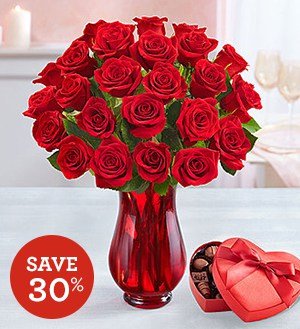 Two Dozen Red Roses SHOP NOW 