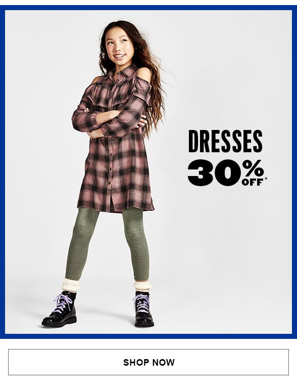 Dresses 30% off