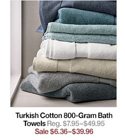 Turkish Cotton 800-Gram Towels