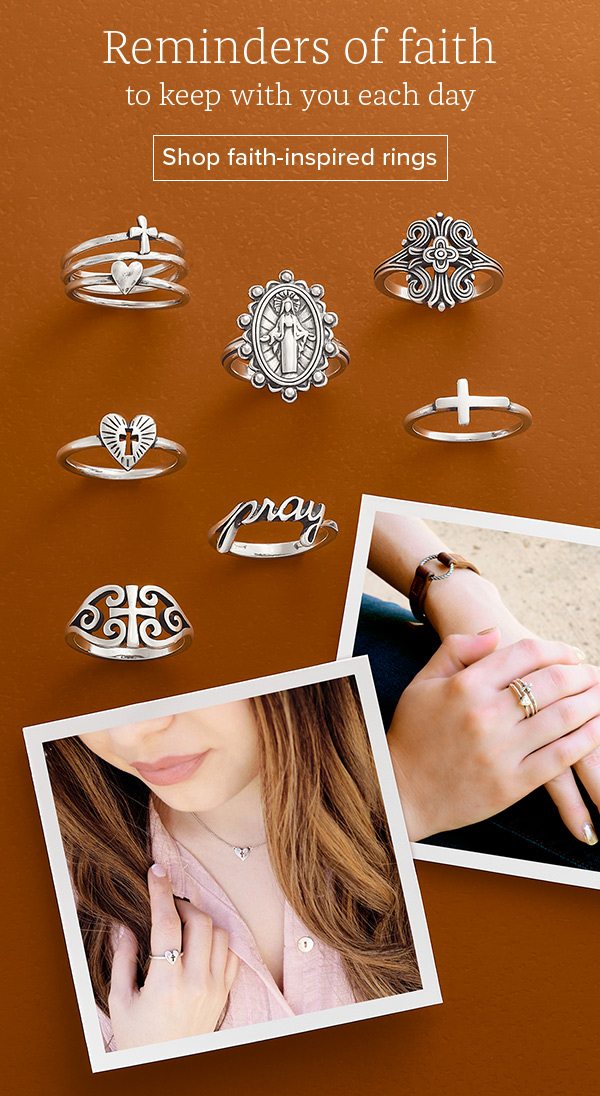Reminders of faith - to keep with you each day - Shop faith-inspired rings
