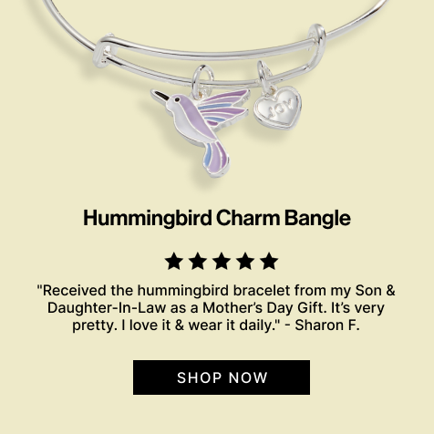 Hummingbird Charm Bangle | Shop Now