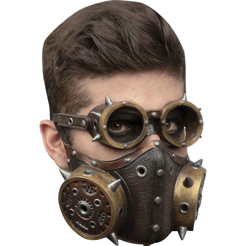 Image of Steampunk Muzzle Mask and Goggles Set