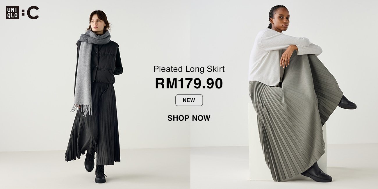 Pleated Long Skirt