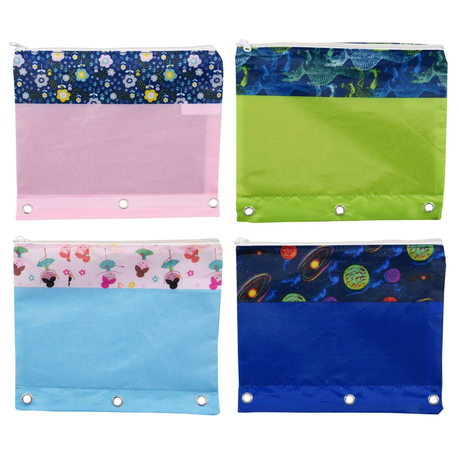 Jot Fashion Polyester Pencil Pouches, 9.25x7.5 in.