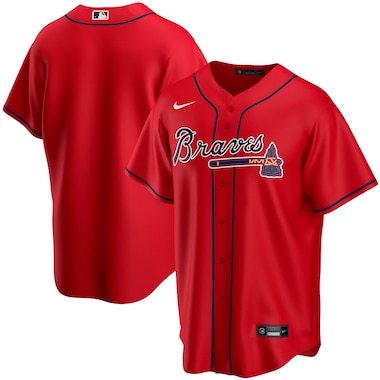Atlanta Braves Nike Alternate 2020 Replica Team Jersey - Red