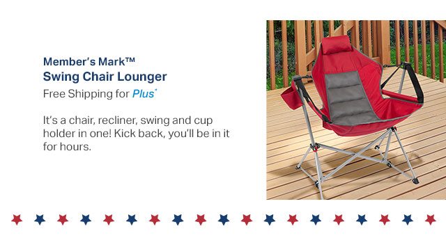 sam's club swinging lawn chair