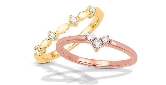 Diamond Stackable Rings