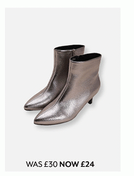 Silver Metallic Boots