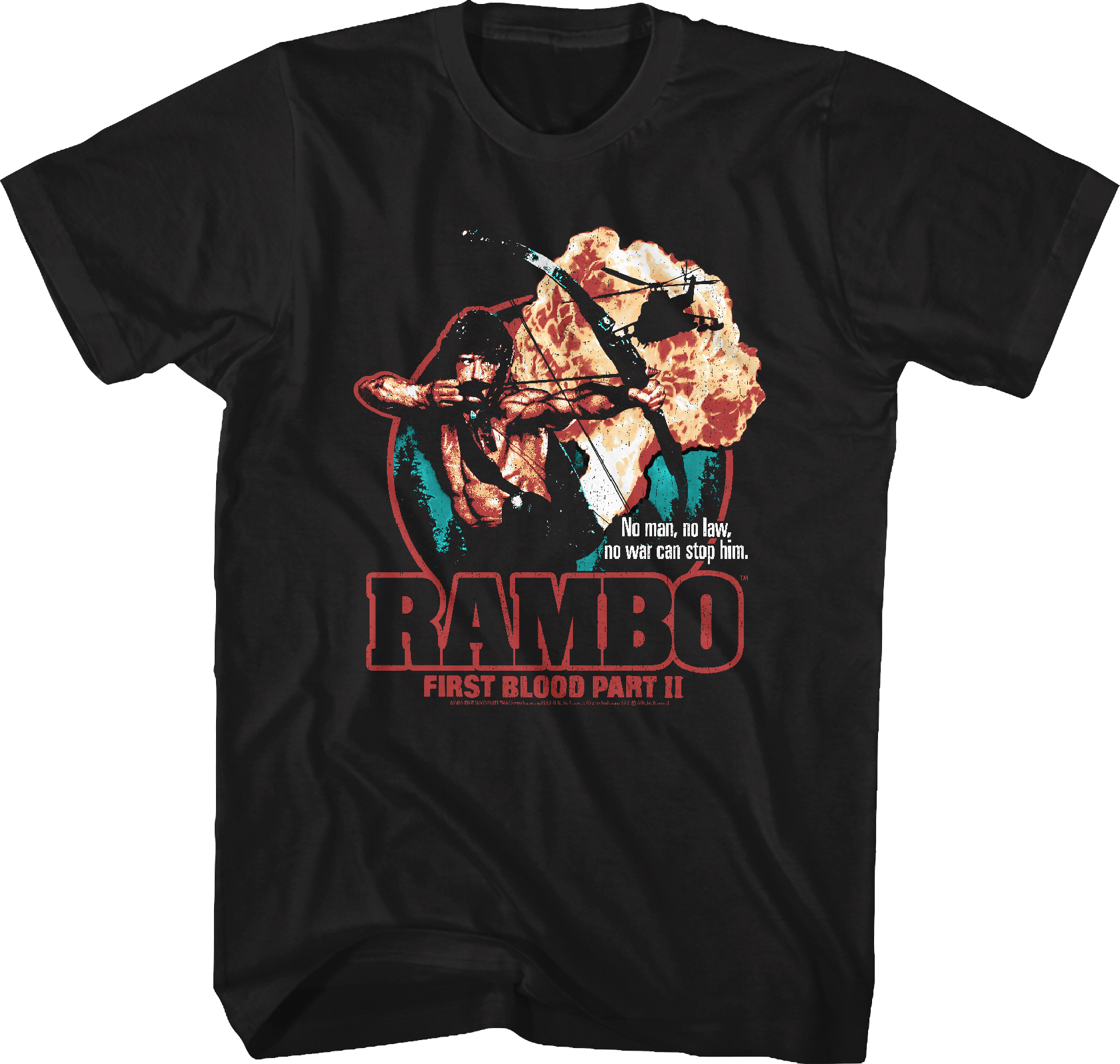 First Blood Part II Collage Poster Rambo T-Shirt