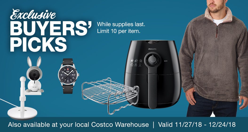 Exclusive Buyers' Picks. While supplies last. Limit 10 per item.