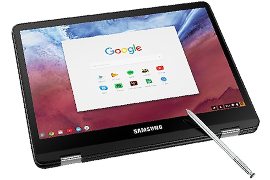 Samsung Chromebook Pro Intel Core m3 12.3 2400 x 1600 Convertible Touch ChromeOS Laptop w/ Built-in Pen, Backlit Keyboard