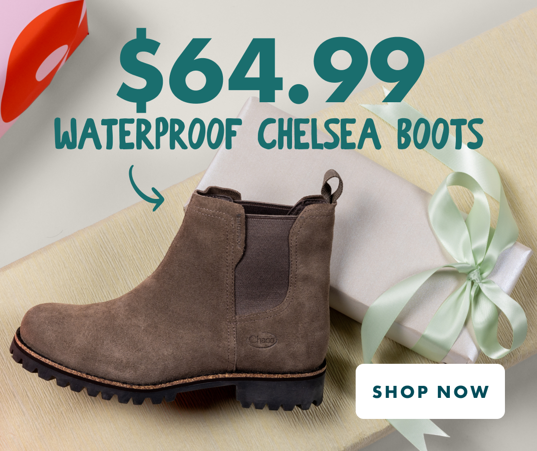 $64.99 WATERPROOF CHELSEA BOOTS - SHOP NOW