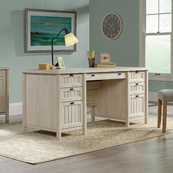 Costa Chestnut Beige Executive Office Desk