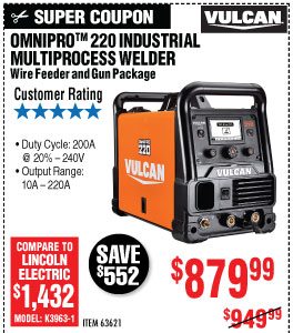 View View OmniPro 220 Industrial Multiprocess Welder with 120/240 Volt Input