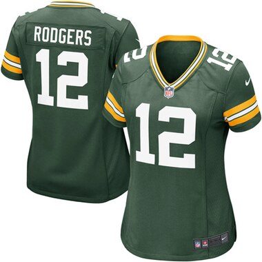 Nike Aaron Rodgers Green Bay Packers Women's Green Game Jersey