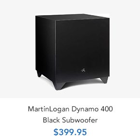 Shop MartinLogan Dynamo 400 Black Subwoofer