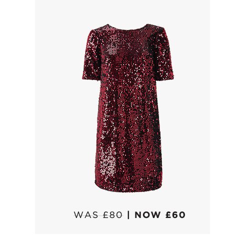 STACEY SEQUIN SHIFT DRESS