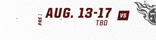 Preseason 1 vs. Tennessee Titans