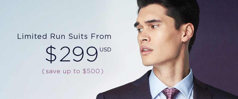 Limited Run Suits for $299 USD