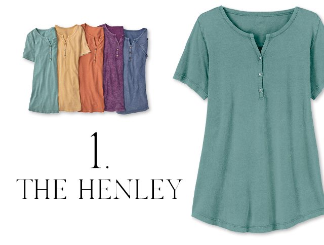 Shop the henley tee.