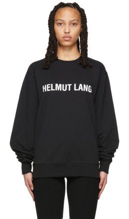 Helmut Lang - Black Logo Core Sweatshirt