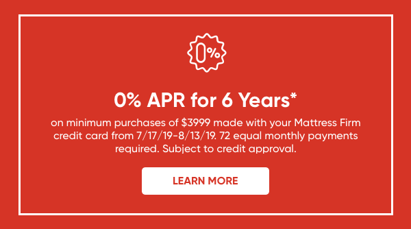 0% APR for 6 years*
