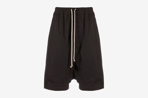 Rick Owens Drop Crotch Drawstring Shorts