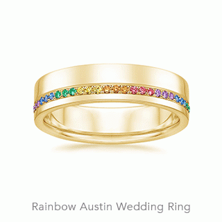 Rainbow Austin Wedding Ring