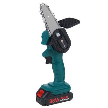 VIOLEWORKS 88VF Electric Chain Saws Cordless 4 Inch One Hand Saw Woodworking Cutting Power Tools W/ 1 or 2pcs Battery For Makita