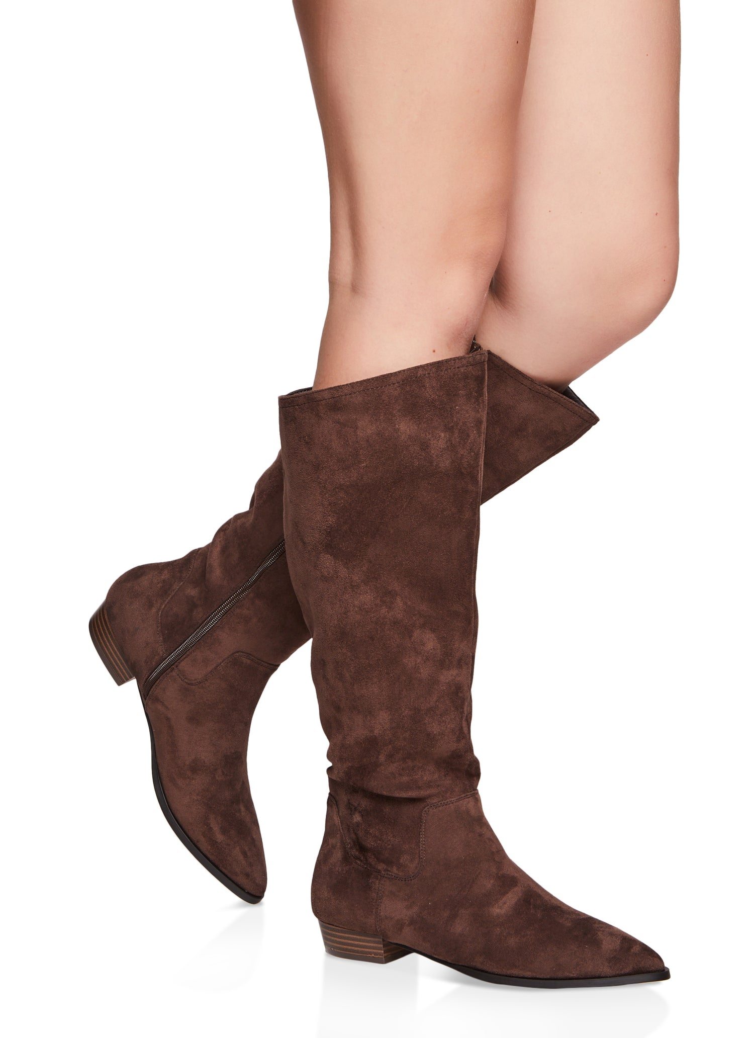 Pointed Toe Knee High Boots