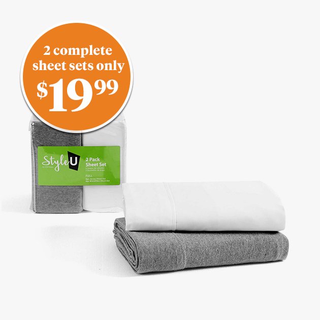 2 complete sheet sets only $19.99