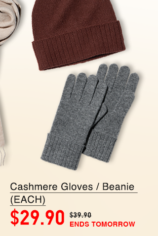 PDP6 - CASHMERE GLOVES/BEANIE