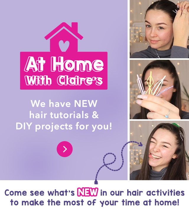 New Hair Tutorials Diy Projects Have Dropped Claire S Email Archive - claire s hair roblox