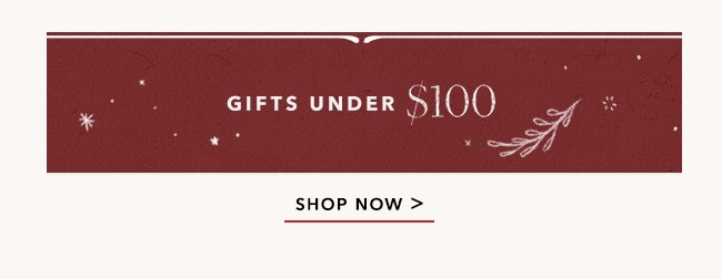 Shop Gifts Under $100