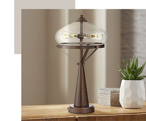 Brisbane Modern Table Lamp with USB Port