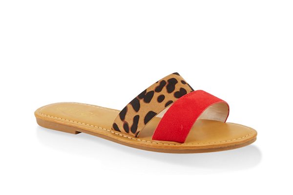 Split Band Slide Sandals