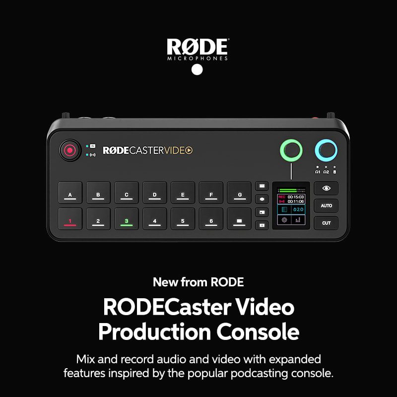 New from Rode. Rodecaster Video. 