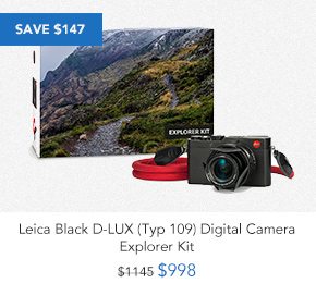 Shop Leica Black D-LUX (Typ 109) Digital Camera Explorer Kit