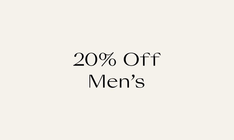20% Off Men's Investments