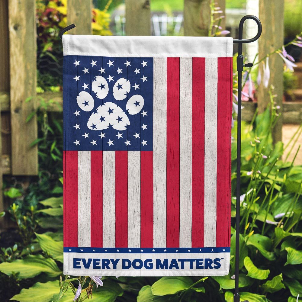 Image of Every Dog Matters USA Flag Garden Flag 🇺🇸 Get 2 for $14.99!