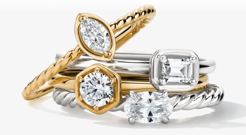 Image of 3 Customized Engagement Rings