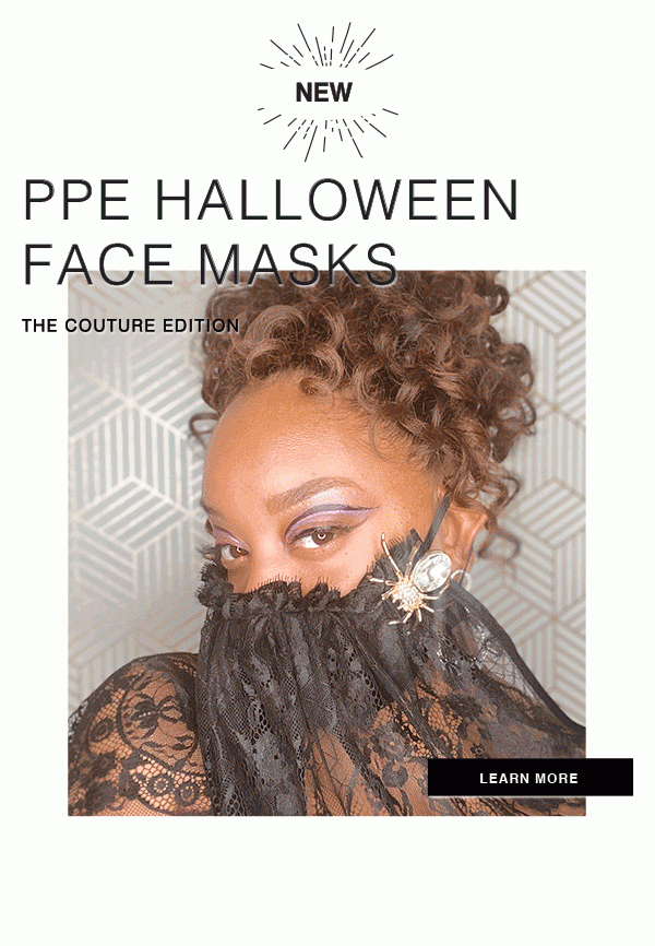 PPE HALLOWEEN FACE MASKS- THE COUTURE EDITION